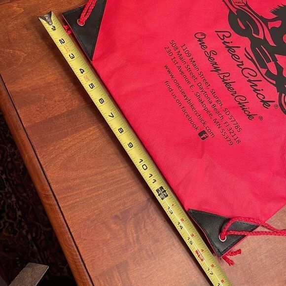 Canvas "One Sexy Biker Chick" Backpack from Sturgis - Picture 5 of 5